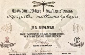 Yoga Zertifikat
